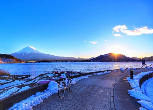 雪/腳踏車/富士山