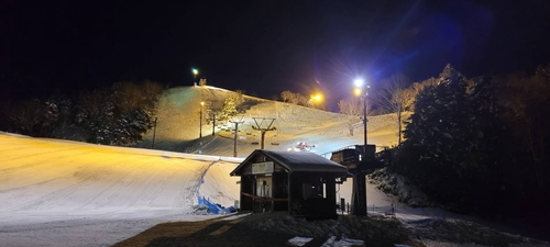 冬季夜雪景