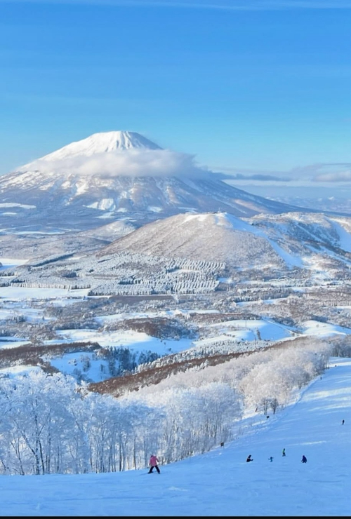 滑雪雪景