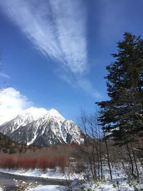 上高地冬日雪景