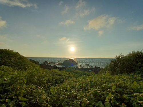 白沙灣海岸線黃昏美景