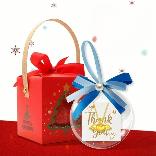 【快速出貨】【TLH】閃耀聖誕黃金造型項鍊 