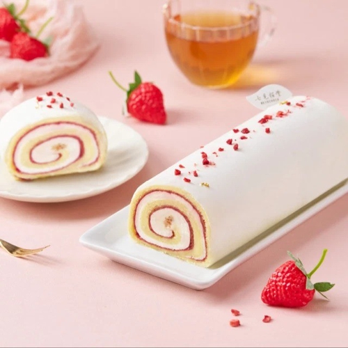 【七見櫻堂】白雪草莓蛋糕捲