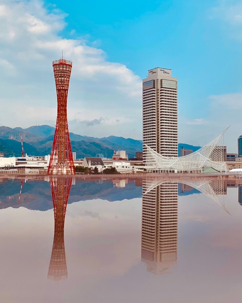 清澈的神戶港塔～走春去🗼