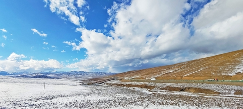 祁連山脈好雪景